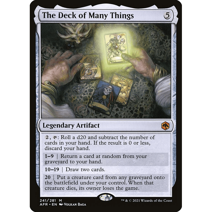 The Deck of Many Things | Español | NM | AFR 1