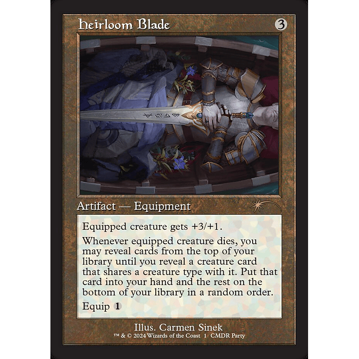Heirloom Blade (Retro Frame) | Inglés | NM | PW24 1