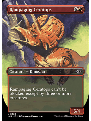 Rampaging Ceratops (Borderless) | Español | NM | LCI