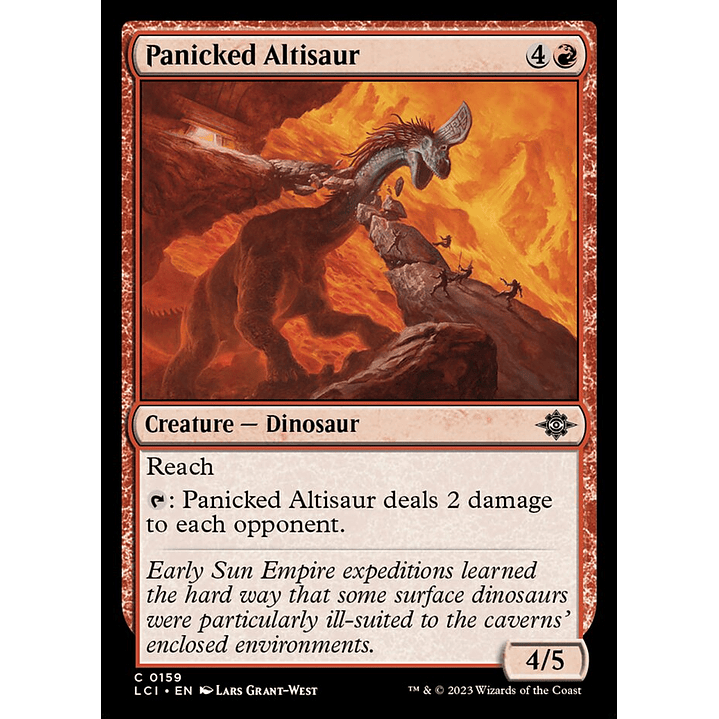 Panicked Altisaur (foil) | Español | NM | LCI 1