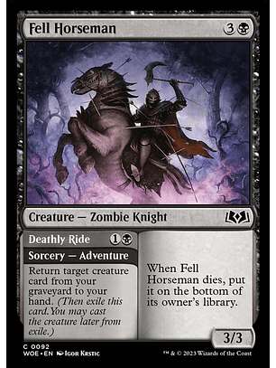 Fell Horseman // Deathly Ride | Español | NM | WOE