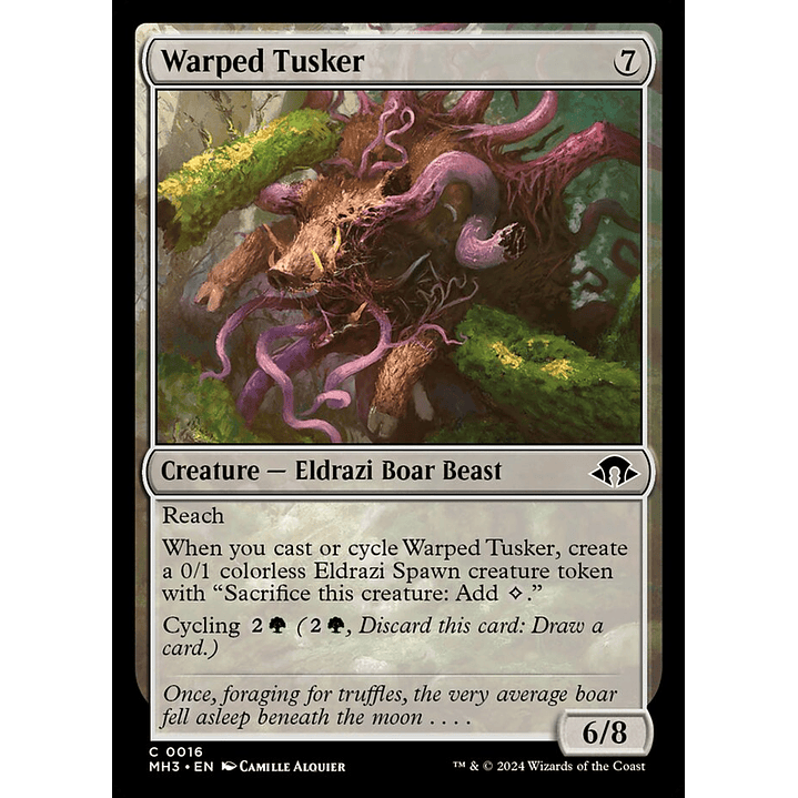 Warped Tusker (foil) | Español | NM | MH3 1