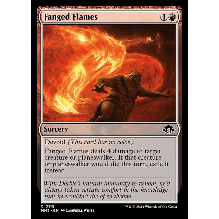 Fanged Flames | Español | NM | MH3 1