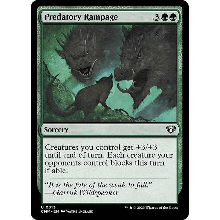 Predatory Rampage | Inglés | NM | CMM 1