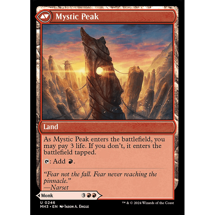 Pinnacle Monk // Mystic Peak | Español | NM | MH3 2
