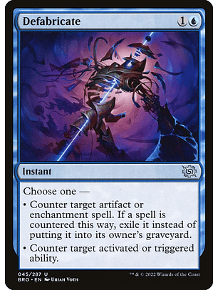 Defabricate | Español | NM | BRO