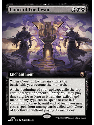 Court of Locthwain (Extended Art foil) | Inglés | NM | WOC
