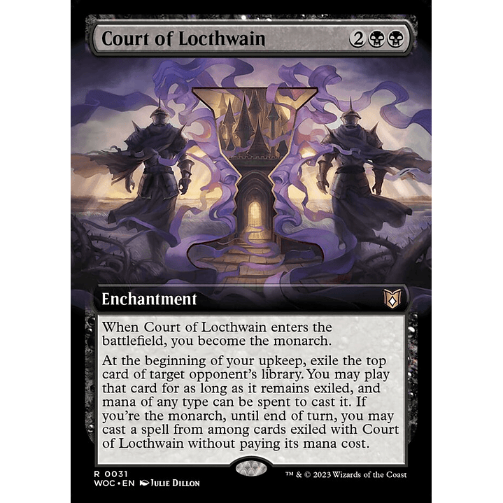 Court of Locthwain (Extended Art foil) | Inglés | NM | WOC 1