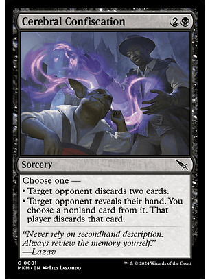 Cerebral Confiscation | Inglés | NM | MKM