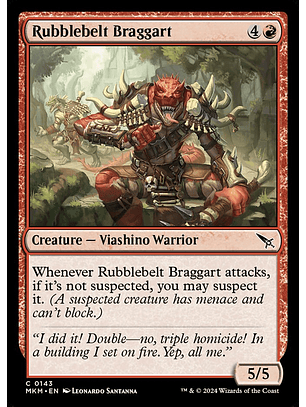 Rubblebelt Braggart | Inglés | NM | MKM