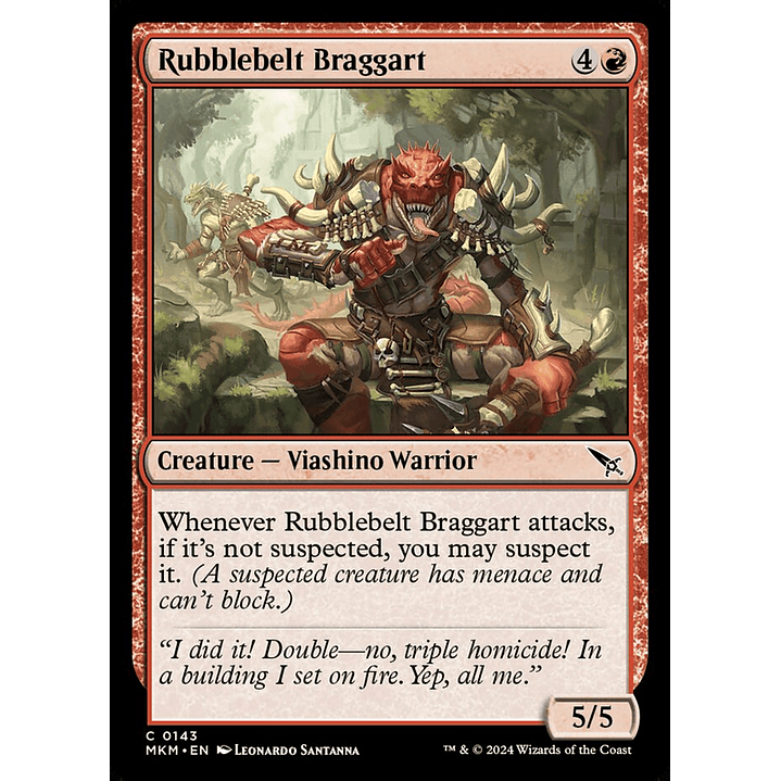 Rubblebelt Braggart | Inglés | NM | MKM 1