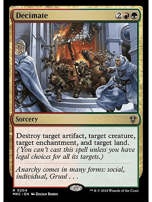 Decimate | Inglés | NM | MKC