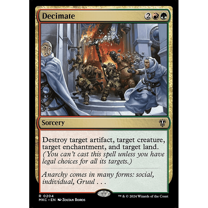 Decimate | Inglés | NM | MKC 1