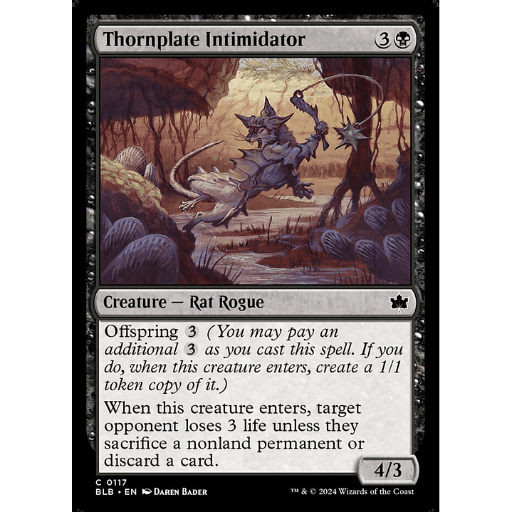Thornplate Intimidator | Inglés | NM | BLB 1