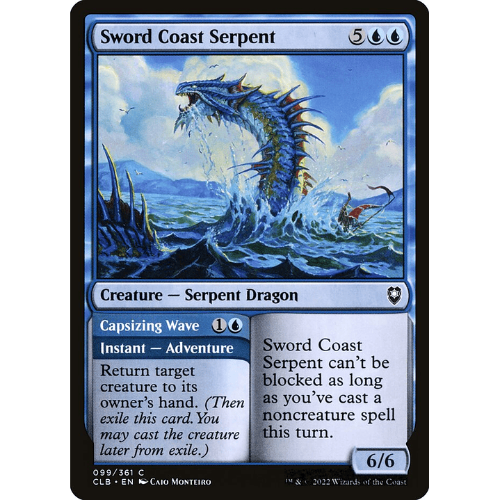 Sword Coast Serpent // Capsizing Wave | Inglés | NM | CLB 1