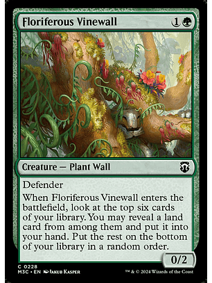 Floriferous Vinewall | Inglés | NM | M3C