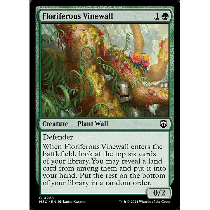 Floriferous Vinewall | Inglés | NM | M3C 1