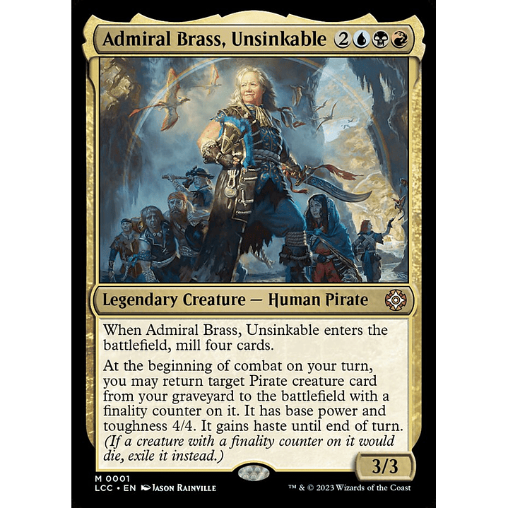 Admiral Brass, Unsinkable | Inglés | NM | LCC 1