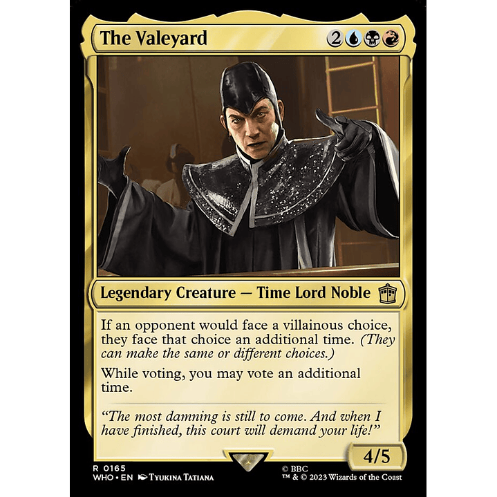 The Valeyard | Inglés | NM | WHO 1