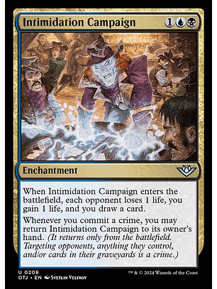 Intimidation Campaign | Inglés | NM | OTJ