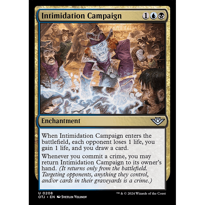 Intimidation Campaign | Inglés | NM | OTJ 1