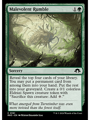 Malevolent Rumble (foil) | Español | NM | MH3