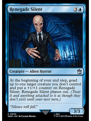Renegade Silent | Inglés | NM | WHO