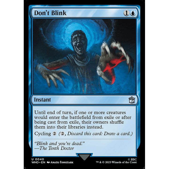 Don't Blink | Inglés | NM | WHO 1