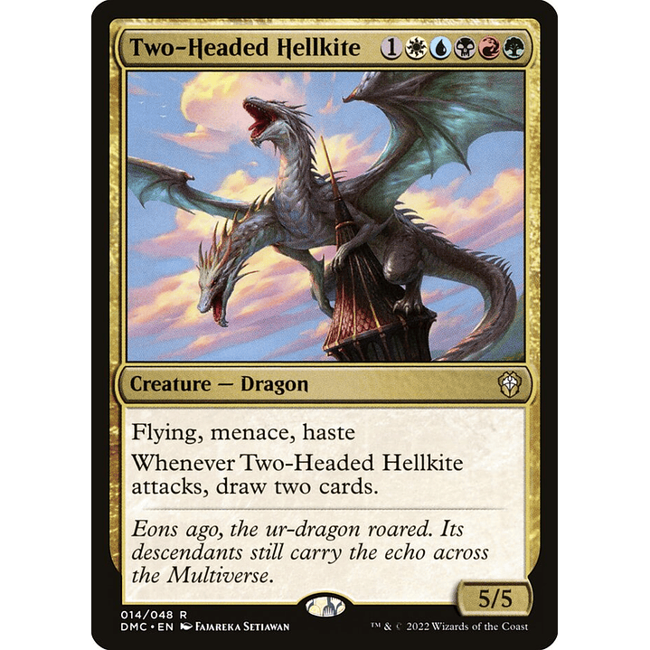 Two-Headed Hellkite | Español | NM | DMC 1