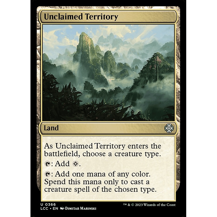 Unclaimed Territory | Inglés | NM | LCC 1