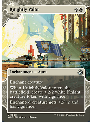 Knightly Valor (Showcase) | Español | NM | WOT