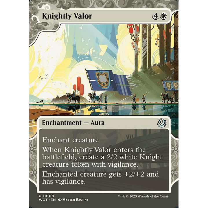 Knightly Valor (Showcase) | Español | NM | WOT 1