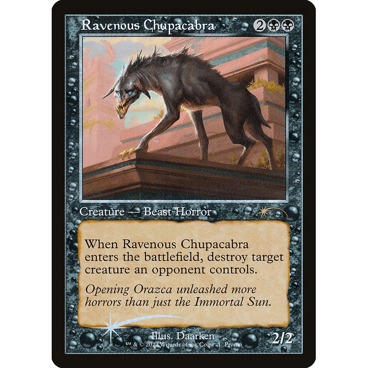Ravenous Chupacabra (Retro Frame foil) | Español | NM | PW23 1