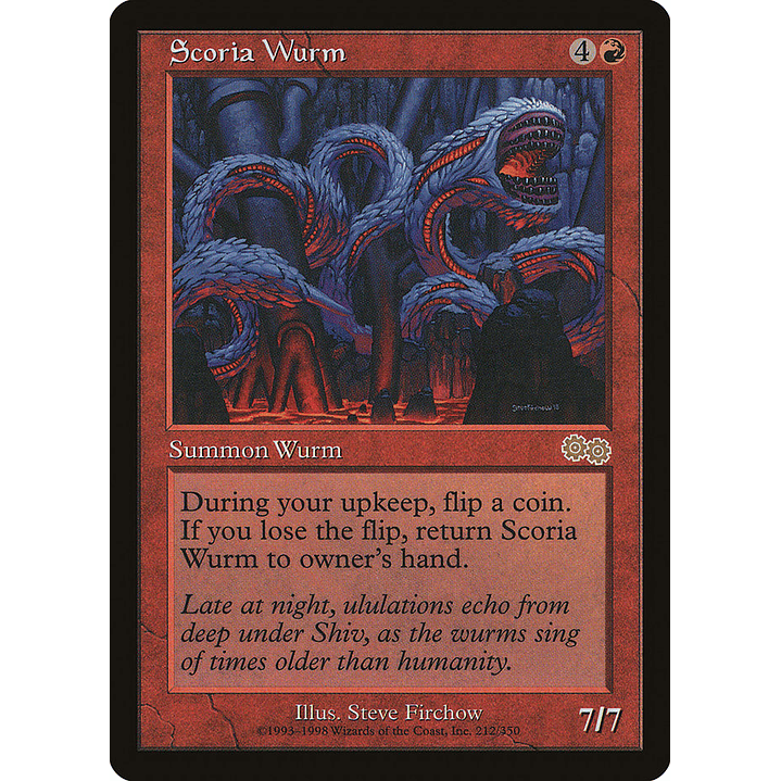 Scoria Wurm (Retro Frame) | Español | NM | USG 1