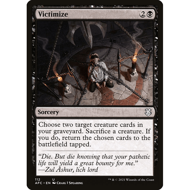 Victimize | Inglés | NM | AFC 1