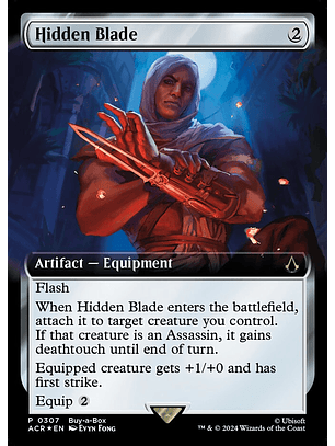 Hidden Blade (Extended Art foil) | Español | NM | ACR