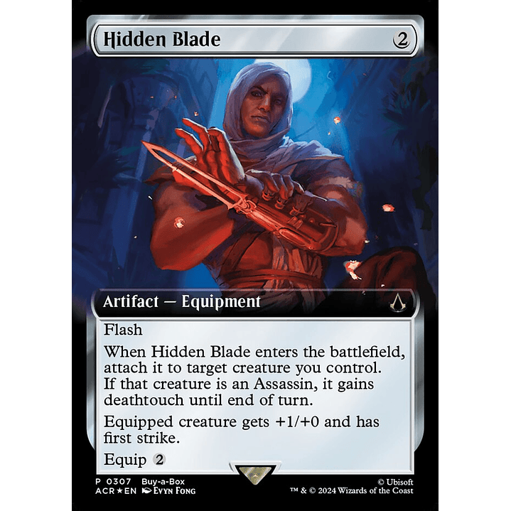 Hidden Blade (Extended Art foil) | Español | NM | ACR 1