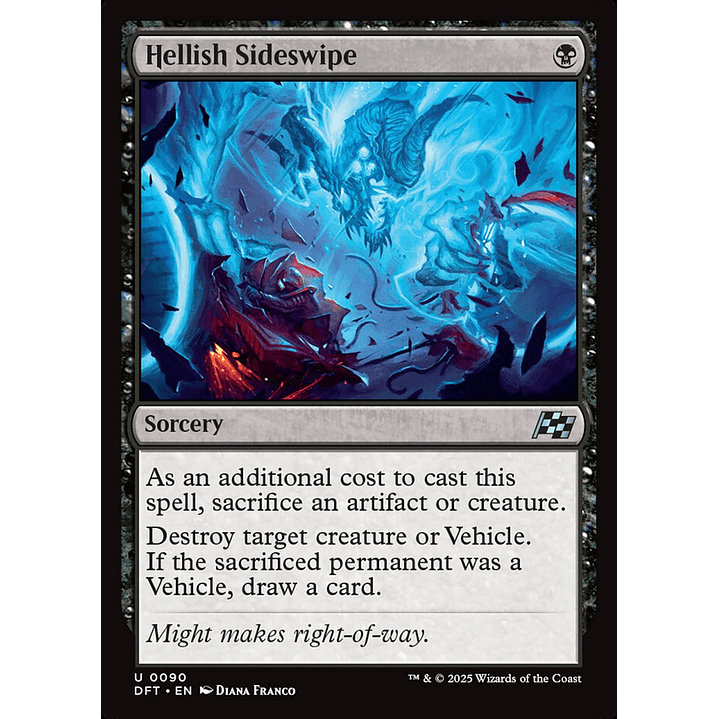 Hellish Sideswipe (foil) | Inglés | NM | DFT 1