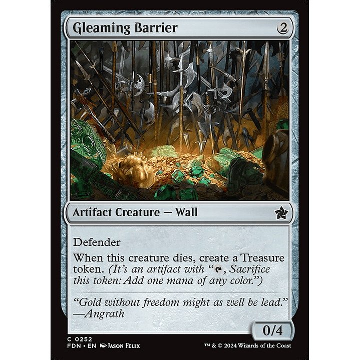 Gleaming Barrier | Español | NM | FDN 1