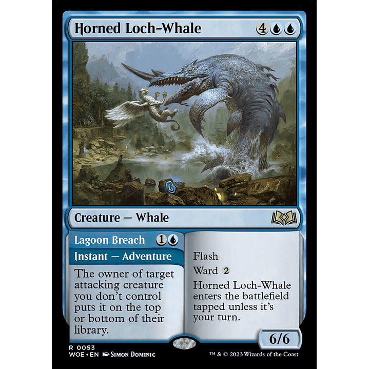 Horned Loch-Whale // Lagoon Breach | Español | NM | WOE 1