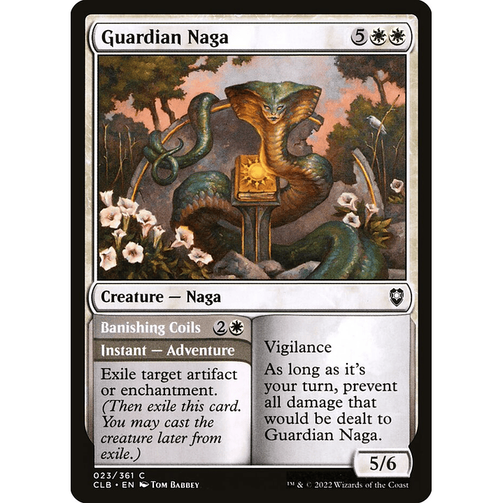 Guardian Naga // Banishing Coils | Inglés | NM | CLB 1