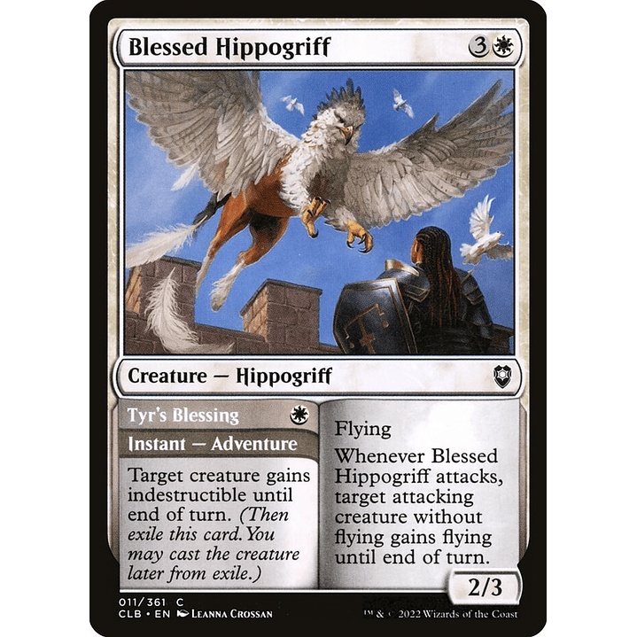 Blessed Hippogriff // Tyr's Blessing | Inglés | NM | CLB 1