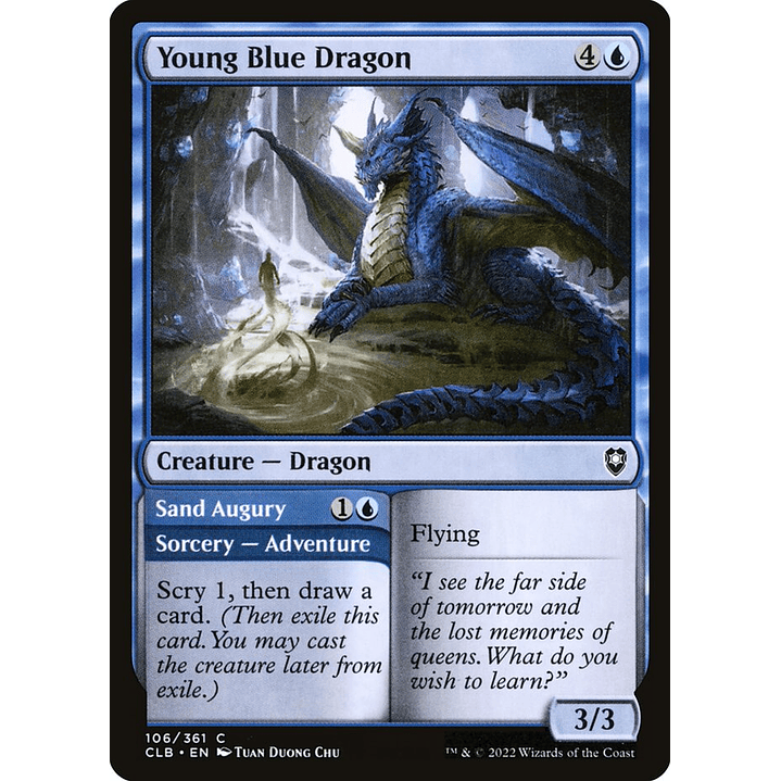 Young Blue Dragon // Sand Augury | Inglés | NM | CLB 1
