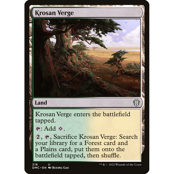 Krosan Verge | Español | NM | DMC 1