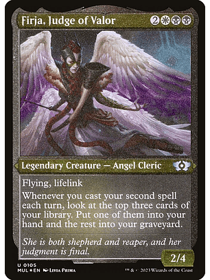 Firja, Judge of Valor (Etched) | Español | NM | MUL