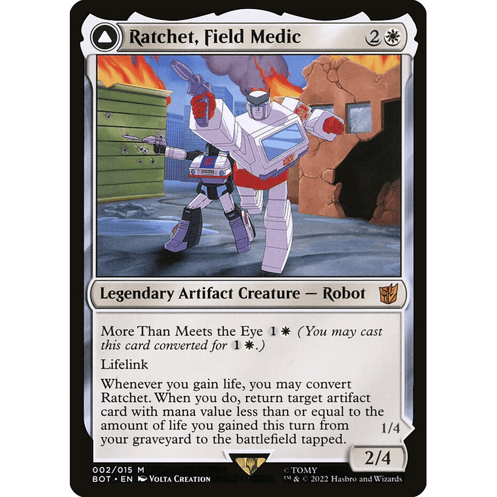 Ratchet, Field Medic // Ratchet, Rescue Racer | Inglés | NM | BOT 1