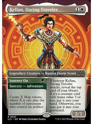 Kellan, Daring Traveler // Journey On (Borderless foil) | Inglés | NM | LCI