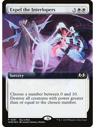 Expel the Interlopers (Extended Art foil) | Español | NM | WOE