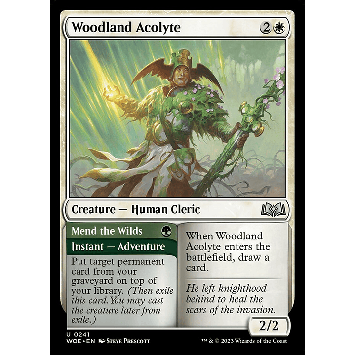 Woodland Acolyte // Mend the Wilds | Español | NM | WOE 1
