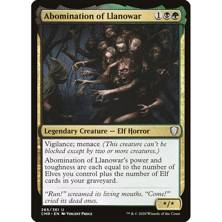Abomination of Llanowar | Español | NM | CMR 1